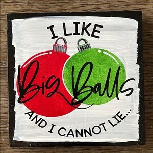 Christmas Red and Green Holiday Sign